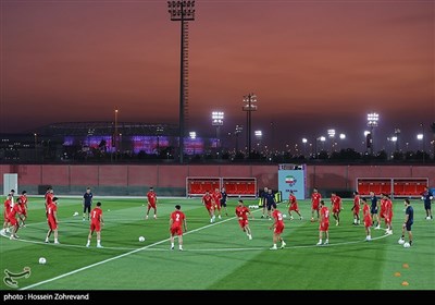 تمارين المنتخب الإيراني لكرة القدم قبل لقاء أمريكا