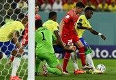 جام جهانی قطر| فیلم گل کاسمیرو در بازی برزیل - سوئیس