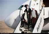 رئیس‌ جمهور وارد فرودگاه سنندج شد/ افتتاح طرح &quot;آبرسانی به کردستان&quot; تا ساعاتی دیگر + برنامه‌ها