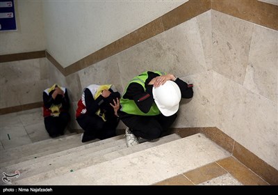 مانور ایمنی در برابر زلزله در مدارس - مشهد 