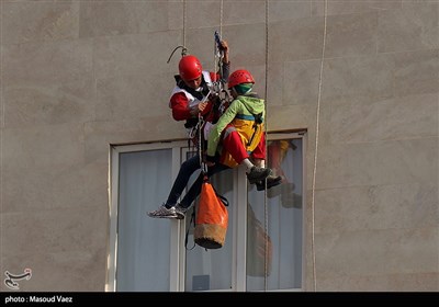 مانور سراسری زبزله و ایمنی در تبریز