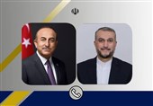 گفتگوی تلفنی وزیر امور خارجه کشورمان با وزیر امور خارجه ترکیه