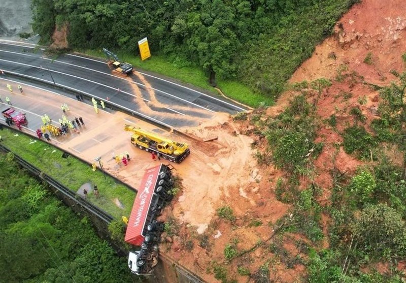 Two Dead, Dozens Missing As Landslide Wipes Out Brazil Highway