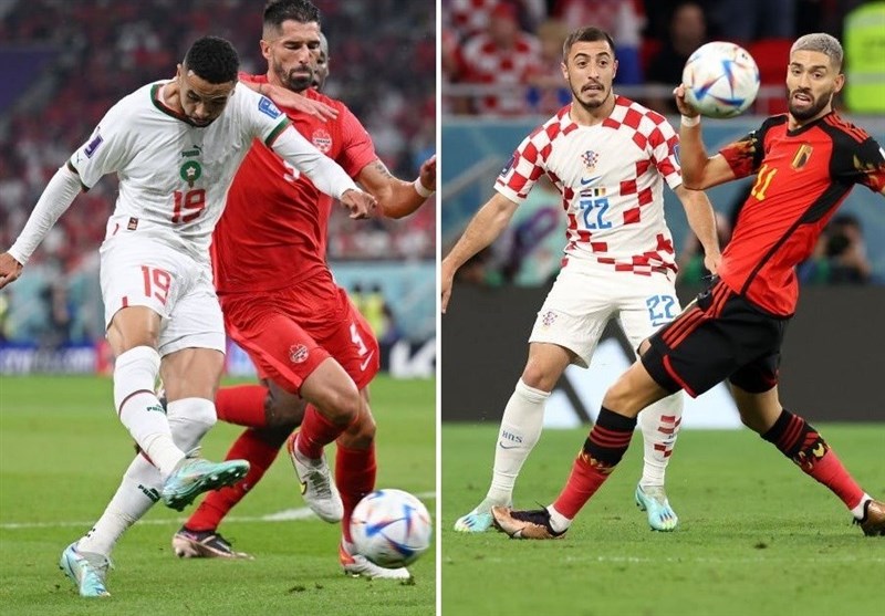 جام جهانی قطر| تساوی کرواسی و بلژیک در نیمه اول/ برتری 45دقیقه‌ای مراکش برابر کانادا