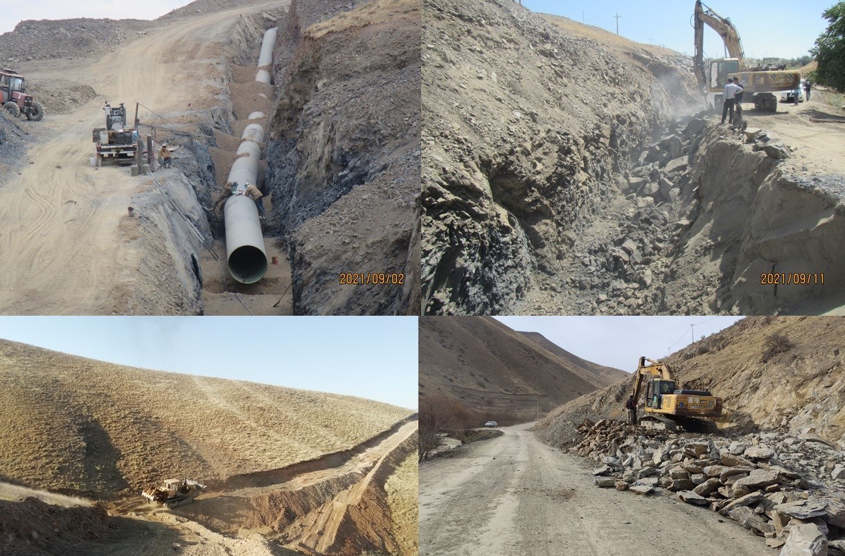 جزئیاتی از تلاش شبانه‌روزی برای تکمیل آبرسانی به سنندج/مرکز کردستان از حیث تأمین آب شرب بیمه شد+تصاویر
