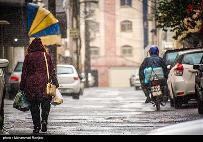 بارش باران در رشت 