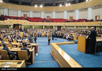 سخنرانی محمدباقر قالیباف رئیس مجلس در همایش ملی مسئولیت اجرای قانون اساسی