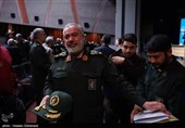 سردار علی فدوی جانشین فرمانده کل سپاه پاسداران  در همایش ملی جایگاه علم و فناوری در دفاع مقدس