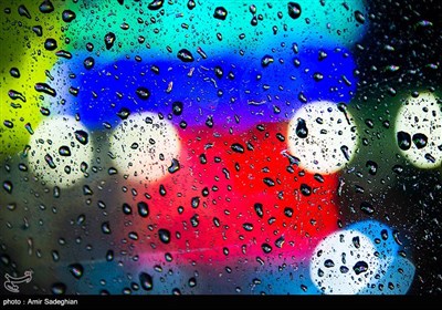 بارش باران در شیراز