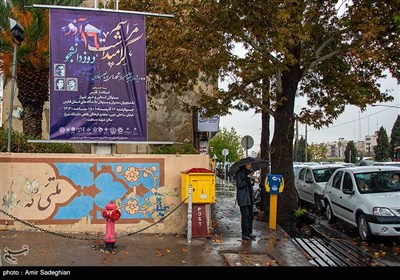 بارش باران در شیراز