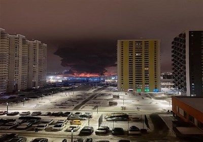  آتش‌سوزی مهیب در یک مرکز خرید در مسکو 