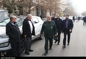 حضور سردار پاکپور فرمانده نیروی زمینی سپاه در تشییع پیکر مرحوم رستم قاسمی