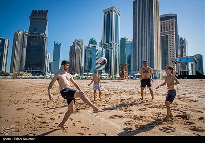 حال و هوای جام جهانی در سواحل منطقه خلیج غربی دوحه