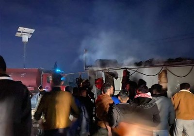  آتش سوزی در کمپ آوارگان در اربیل 