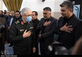 حضور سرلشکر محمد باقری رئیس ستاد کل نیروهای  مسلح در مراسم ترحیم رستم قاسمی