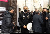 حضور امیر دریادار حبیب‌الله سیاری معاون هماهنگ‌کننده ارتش جمهوری اسلامی ایران در  مراسم ترحیم رستم قاسمی