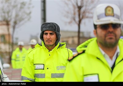 رزمایش طرح زمستانی پلیس راه استان همدان