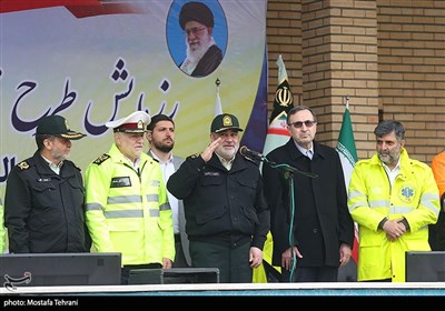 سخنرانی سردار حسین اشتری فرمانده انتظامی کل کشور در رزمایش طرح ترافیکی زمستان 1401