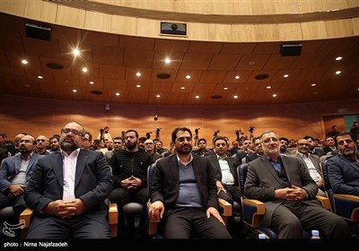  علیرضا زاکانی شهردار تهران و سید عبدالله ارجائی شهردار مشهد در همایش روز ملی حمل و نقل 