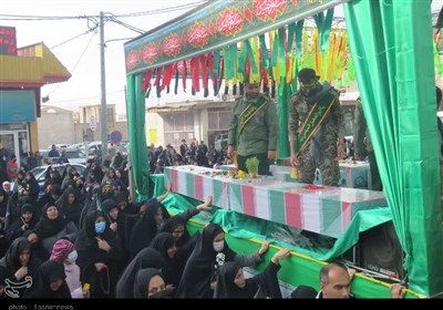  سنگ‌تمام مردم زرندیه در استقبال از شهدای گمنام + تصاویر‌ 