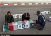استقبال از پیکر دوازده شهید گمنام دفاع مقدس در مشهد