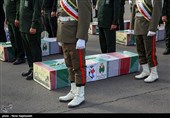 استقبال از پیکر دوازده شهید گمنام دفاع مقدس در مشهد
