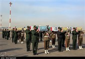 استقبال از پیکر دوازده شهید گمنام دفاع مقدس در مشهد