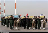 استقبال از پیکر دوازده شهید گمنام دفاع مقدس در مشهد