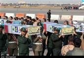استقبال از پیکر دوازده شهید گمنام دفاع مقدس در مشهد