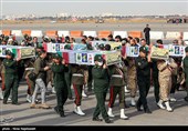 استقبال از پیکر دوازده شهید گمنام دفاع مقدس در مشهد