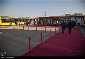 رونمایی از خودروهای جدید ناوگان اتوبوسرانی در کرمانشاه