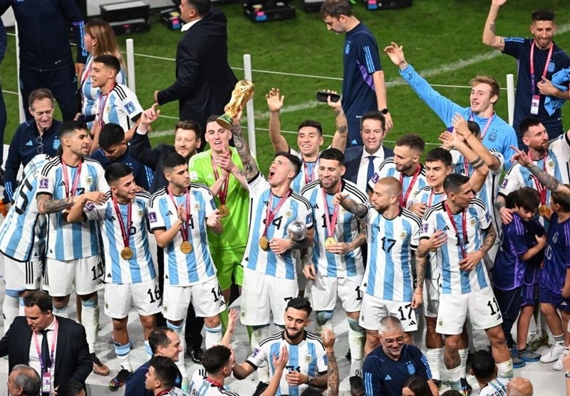 واکنش بازیکنان آرژانتین به قهرمانی در جام جهانی 2022