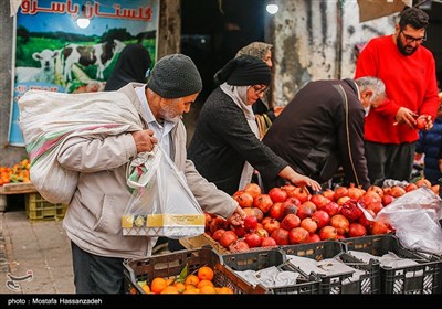 بازار نعلبندان گرگان در آستانه شب یلدا