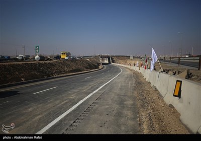 مراسم افتتاح تقاطع غیر همسطح شهید زارعی در اتوبان همدان کرمانشاه