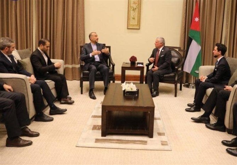 وزیر خارجه پیام آیت الله رئیسی را تسلیم پادشاه اردن کرد