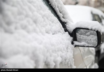 اولین برف زمستانی در تهران