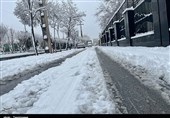 بارش برف استان مرکزی