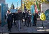 مراسم وداع با پیکر شهید رحمان خسروانیان - شیراز