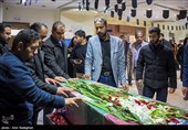 مراسم وداع با پیکر شهید رحمان خسروانیان - شیراز