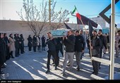 مراسم وداع با پیکر شهید رحمان خسروانیان - شیراز
