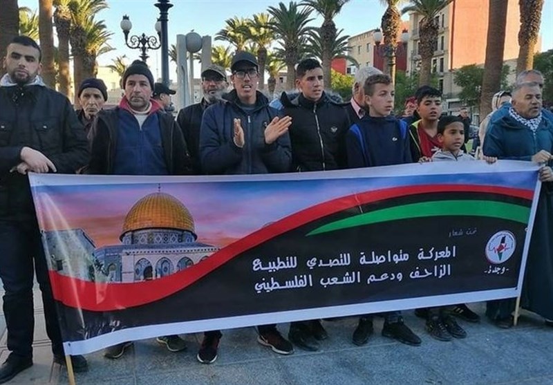 Moroccans Hold Protests against Normalization of Ties with Israeli Regime