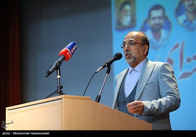 حسن قدسی پور رئیس دانشگاه امیرکبیر در یادواره شهدای هسته ای