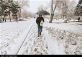 بارش برف آسمان قزوین را فرامی‌گیرد