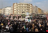 Mass Funeral Held in Tehran for Martyrs