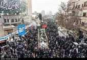 Mass Funeral Held in Tehran for Martyrs