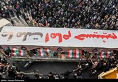 Mass Funeral Held in Tehran for Martyrs