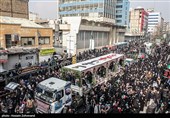 Mass Funeral Held in Tehran for Martyrs