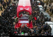 تشییع پیکر 13 شهید گمنام دفاع مقدس در اصفهان