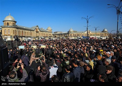  تشییع پیکر سه شهید گمنام دفاع مقدس - همدان