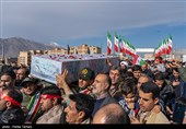 تشییع پیکر شهید گمنام در خرم آباد 